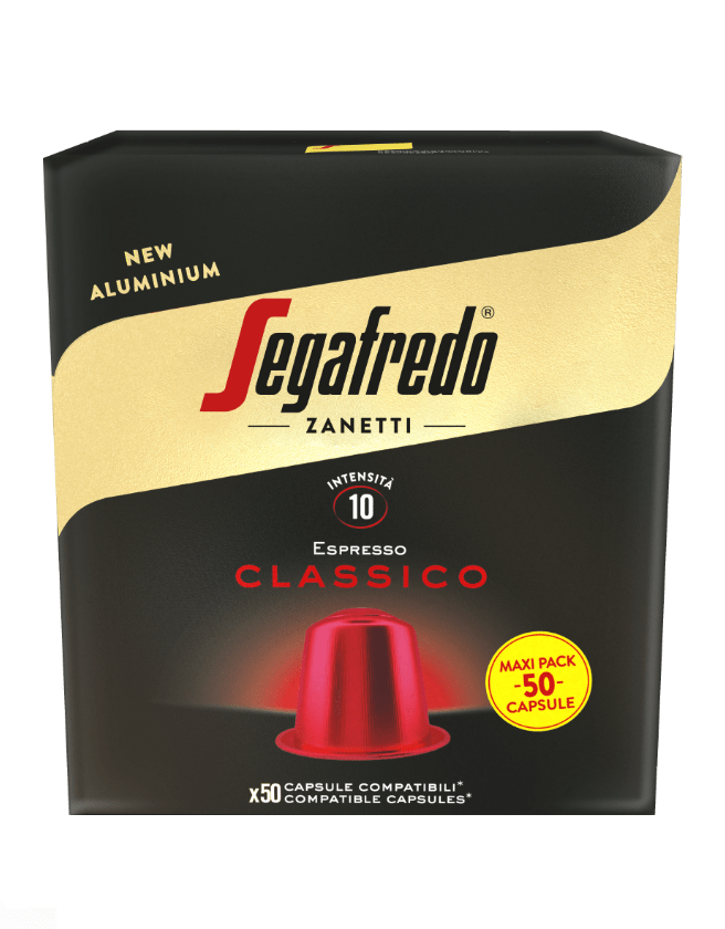 SEGAFREDO ZANETTI - 經典特濃咖啡鋁膠囊 50粒/盒 (兼容Nespresso®咖啡機)