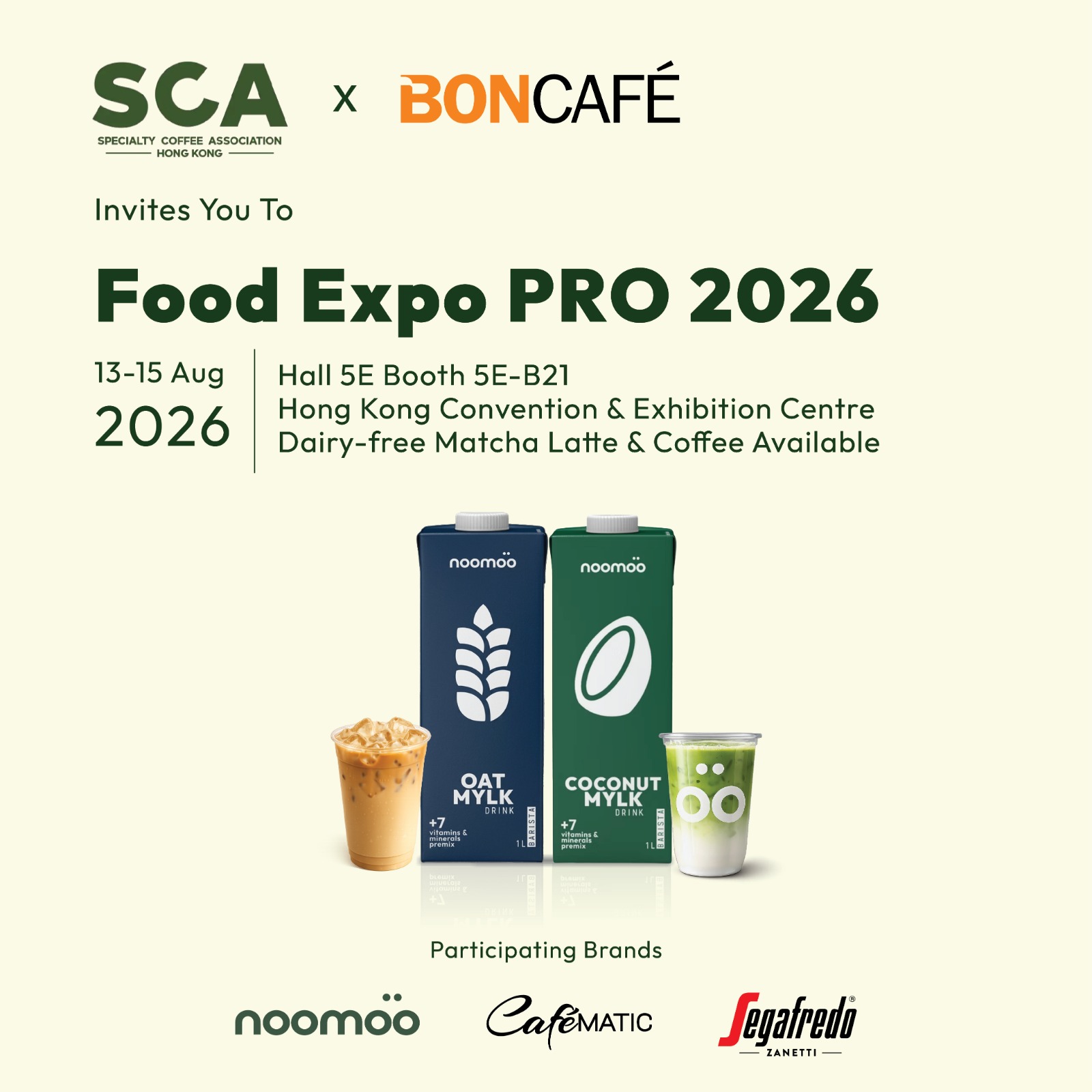 [Invitation] Boncafé Invites You to Food Expo Pro