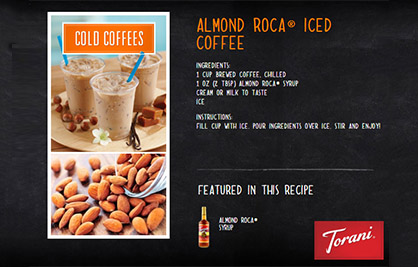 Almond Roca Iced Coffee